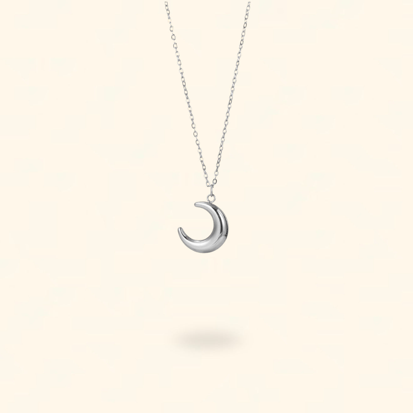 COLLAR MOON PLATEADO