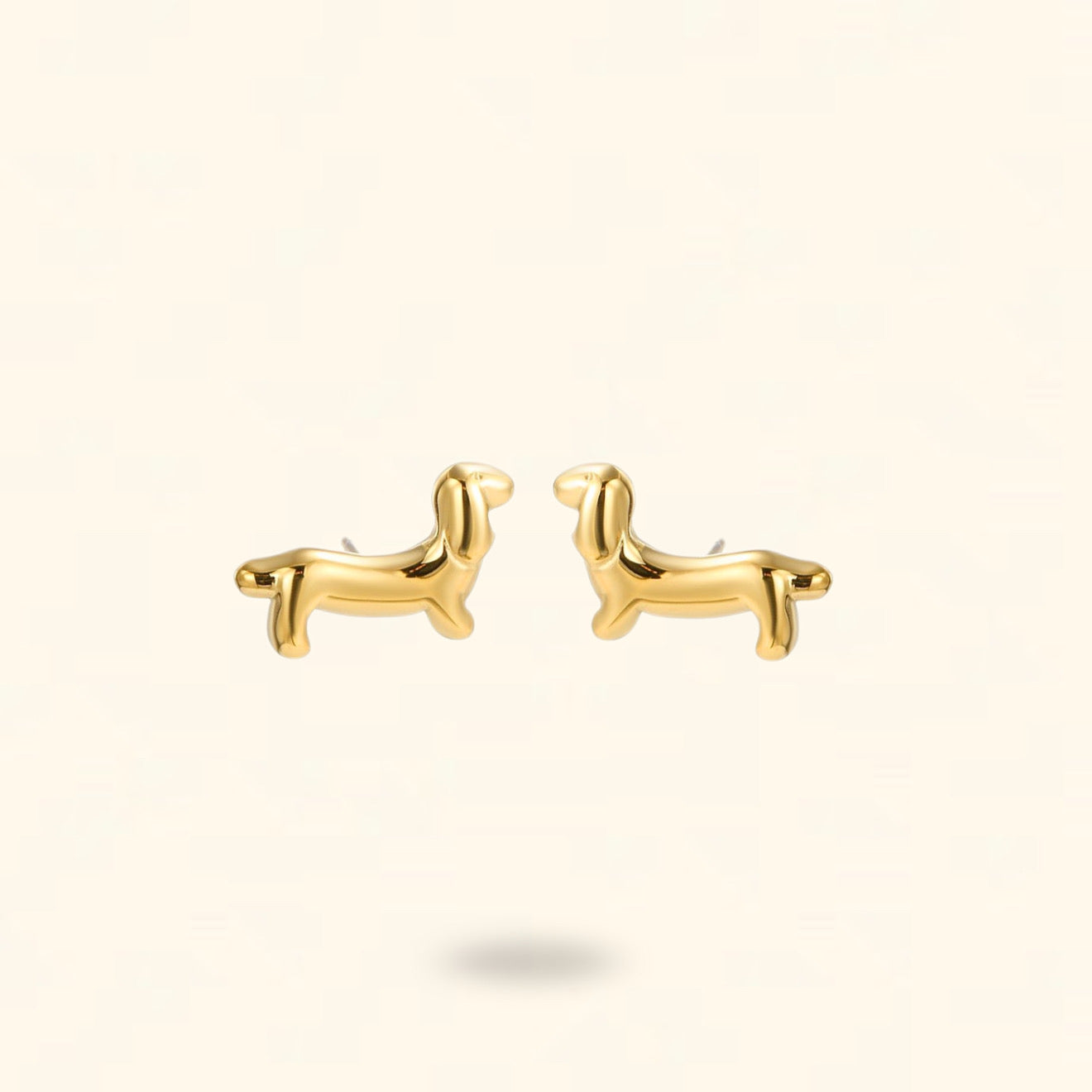PENDIENTES DOGGIE DORADO
