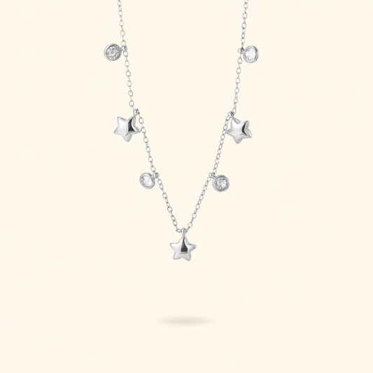 COLLAR BIJOU PLATEADO