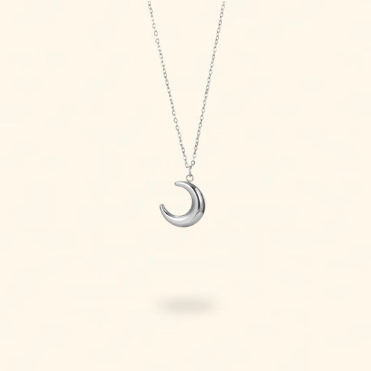 COLLAR MOON PLATEADO