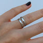ANILLO INFINITY DUO PLATEADO