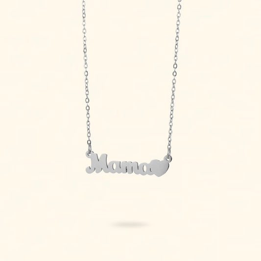 COLLAR LOVE MAMÁ PLATEADO