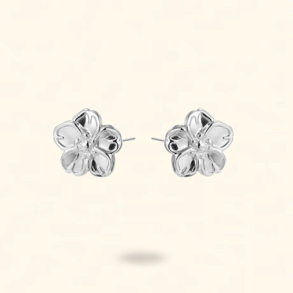 PENDIENTES ZAFLORA PLATEADO