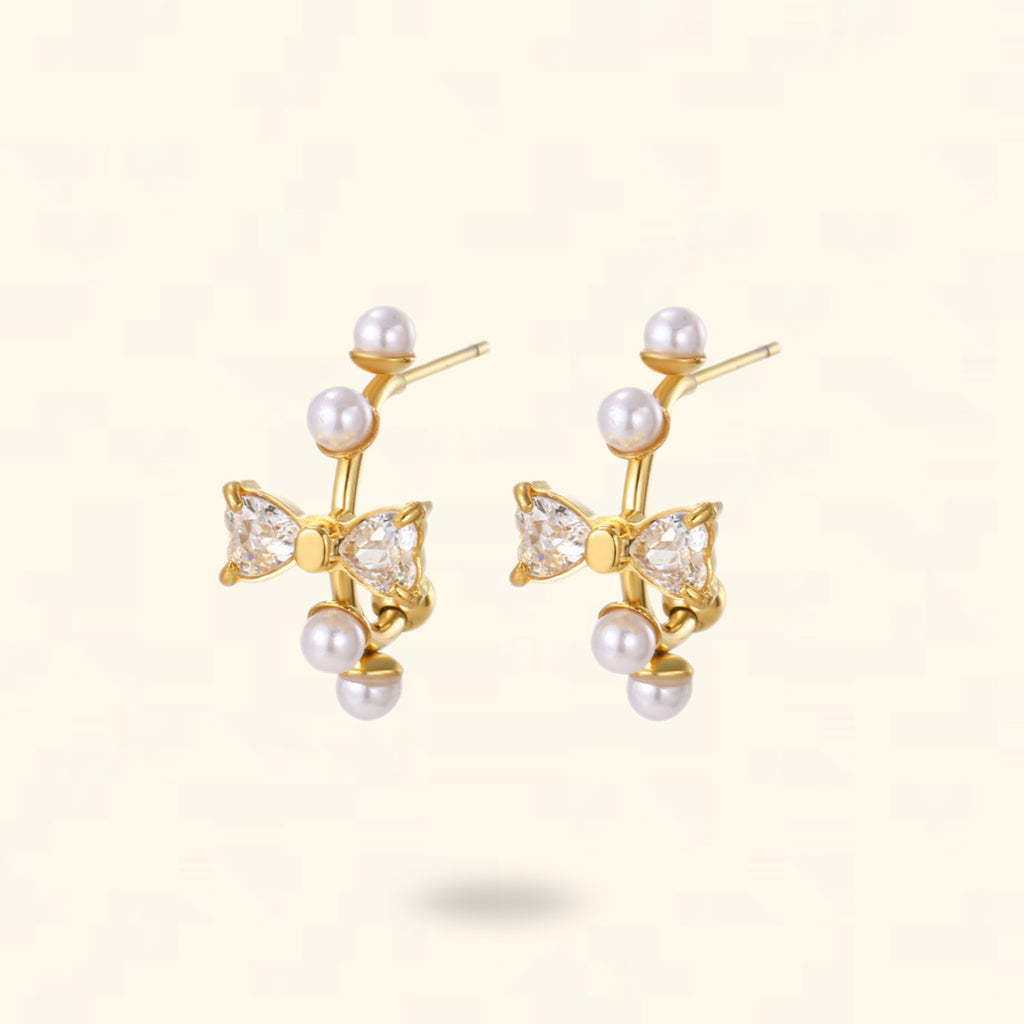 PENDIENTES VIOLETA DORADO