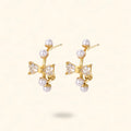 PENDIENTES VIOLETA DORADO
