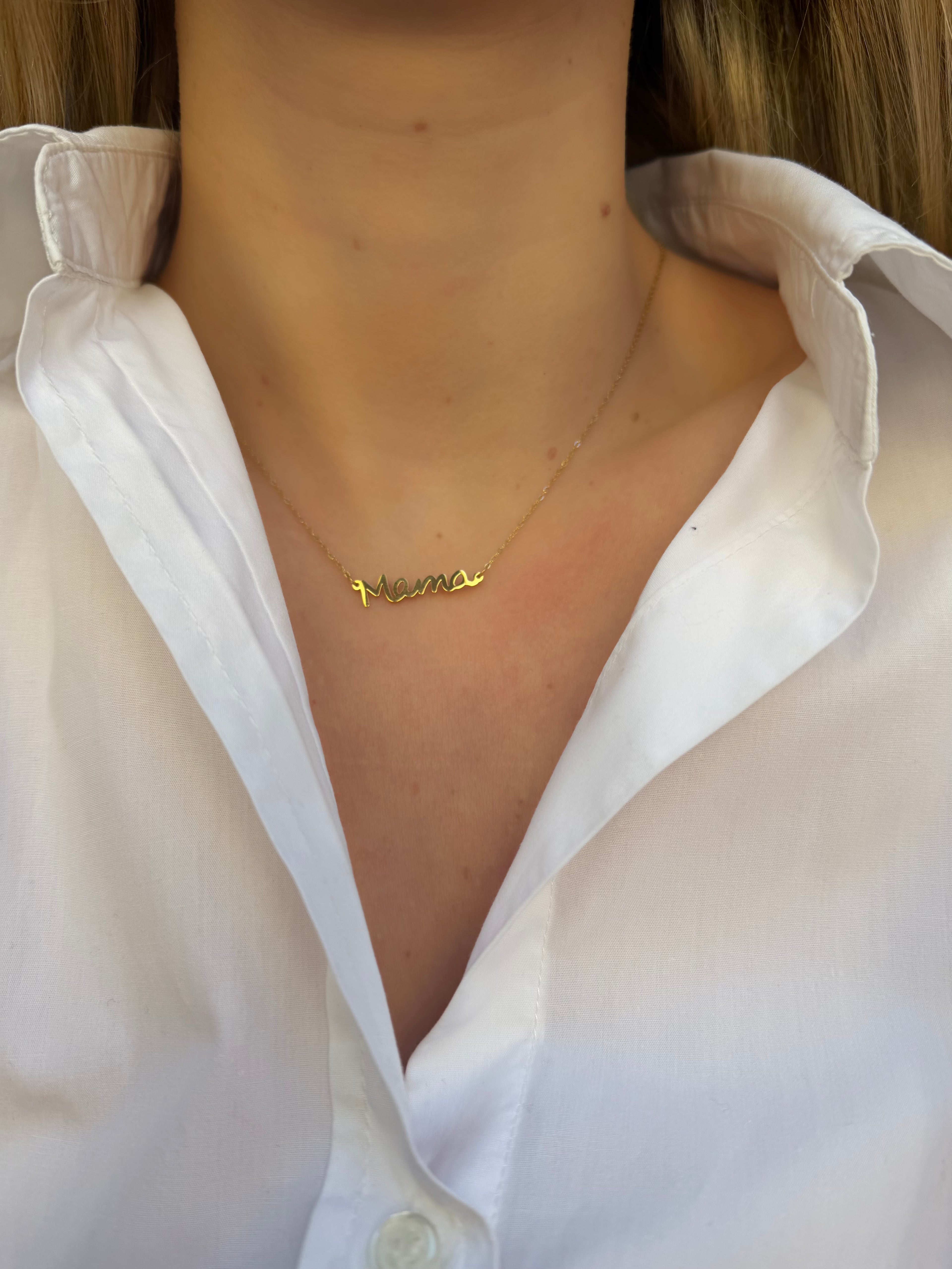 COLLAR MAMÁ DORADO