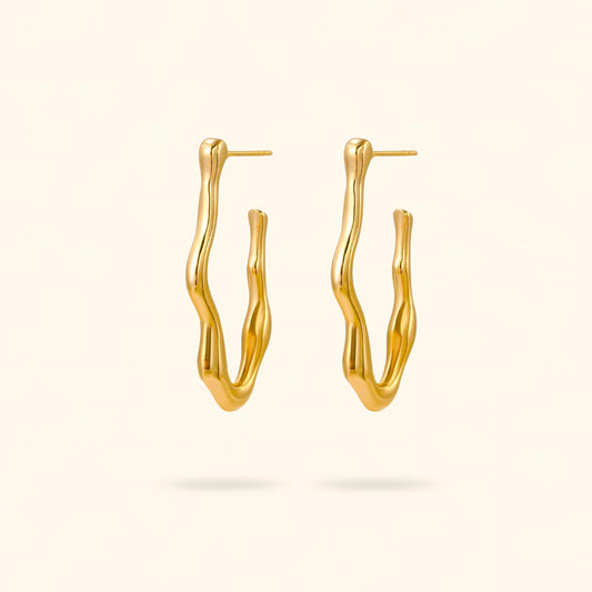 PENDIENTES LEA DORADO