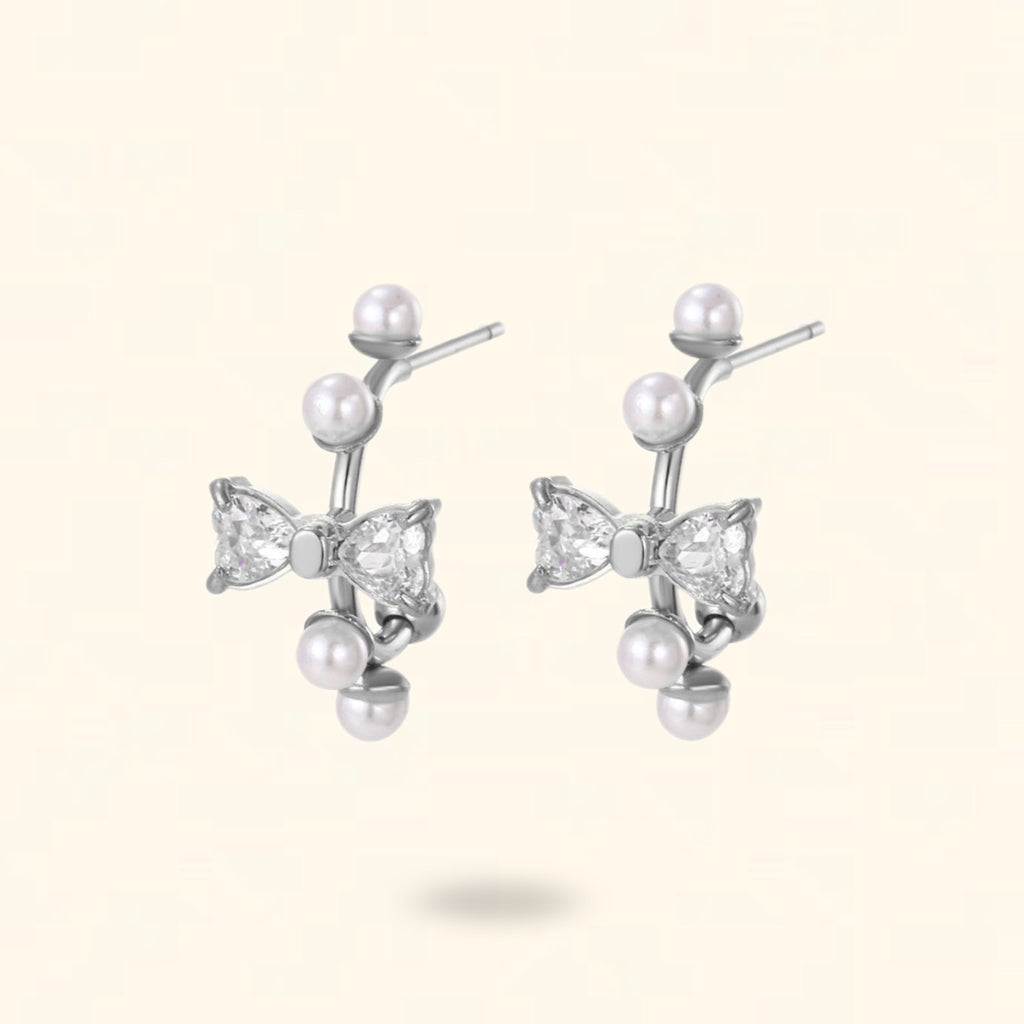 PENDIENTES VIOLETA PLATEADO