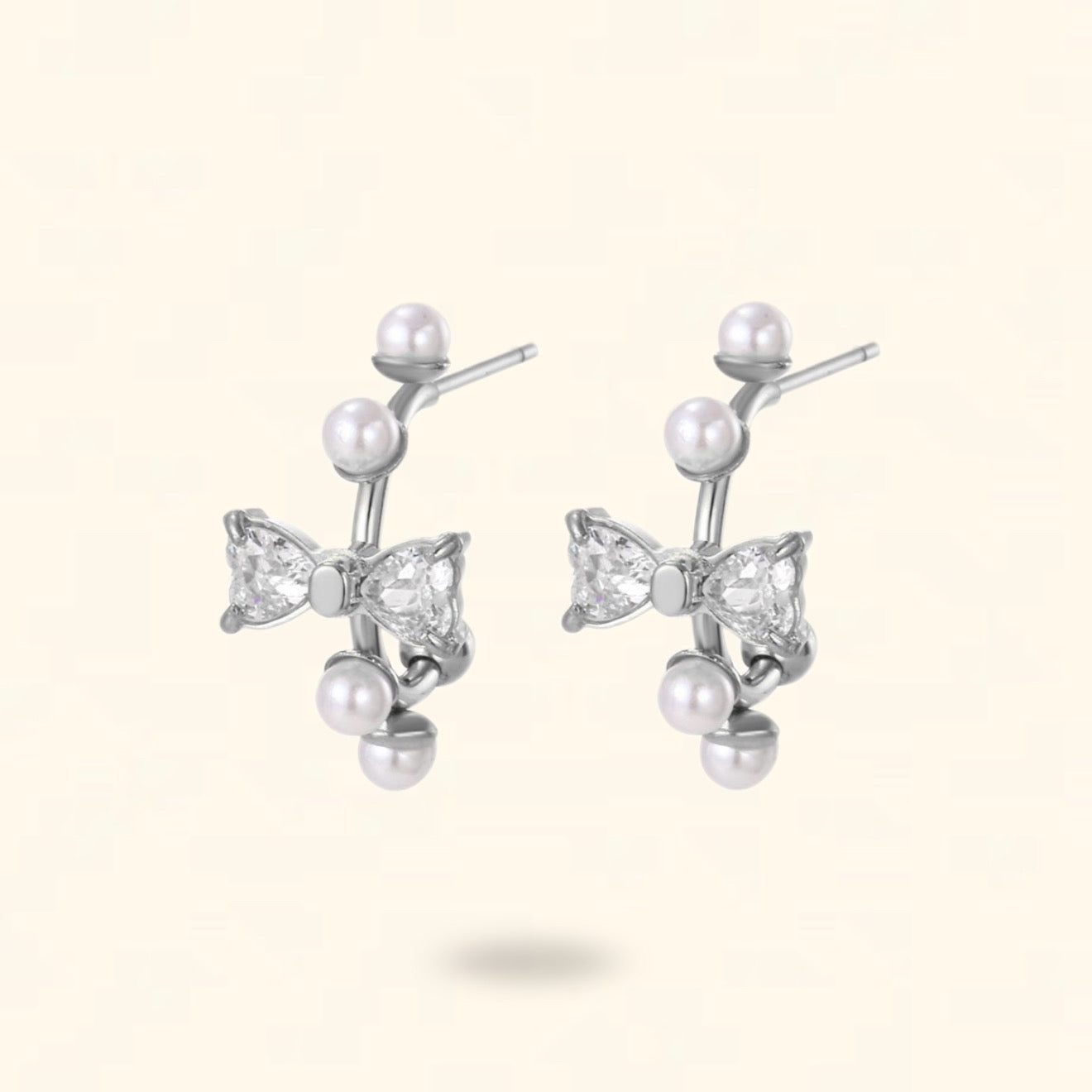 PENDIENTES VIOLETA PLATEADO