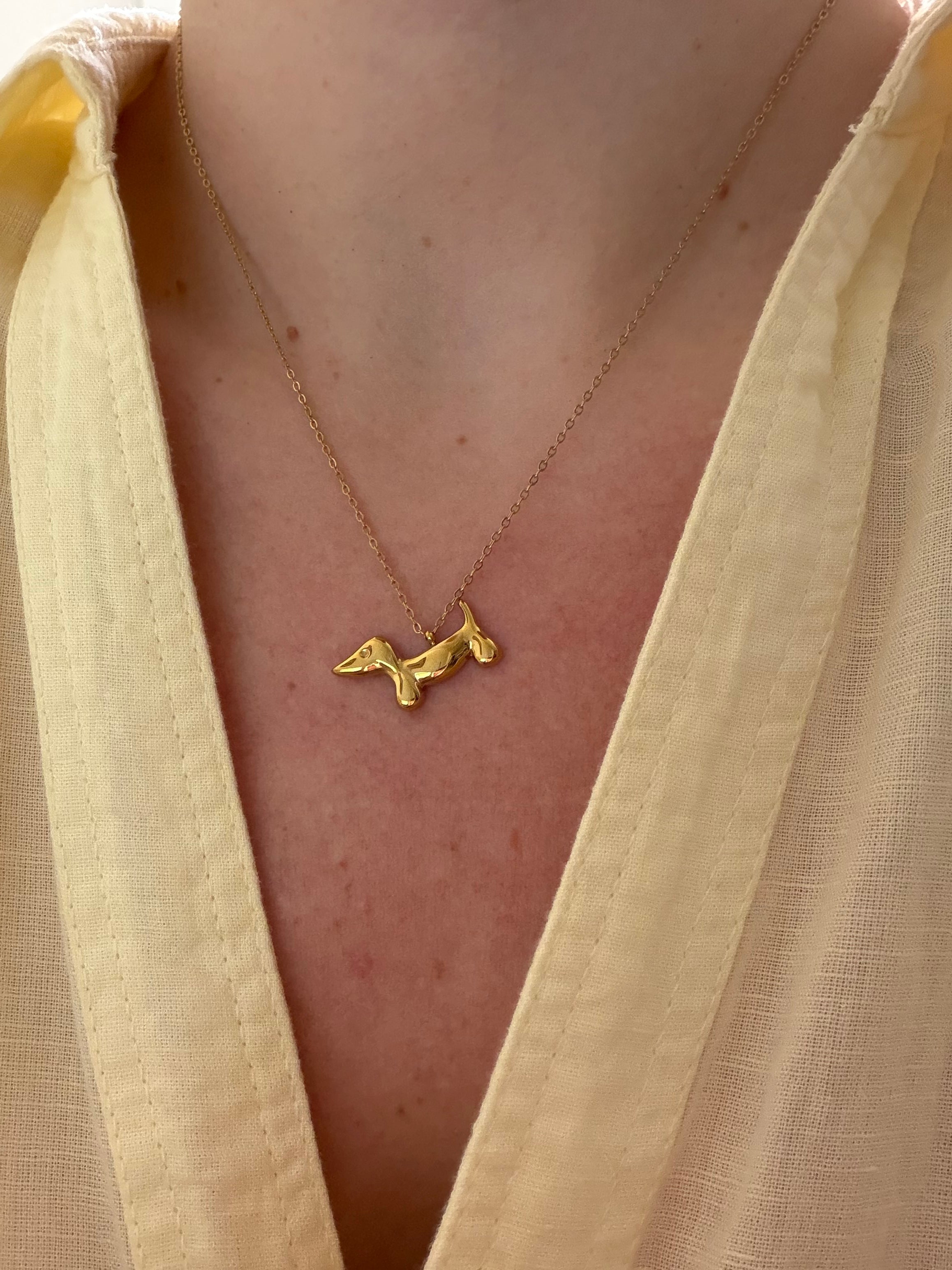 COLLAR DACKEL DORADO