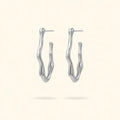 PENDIENTES LEA PLATEADO