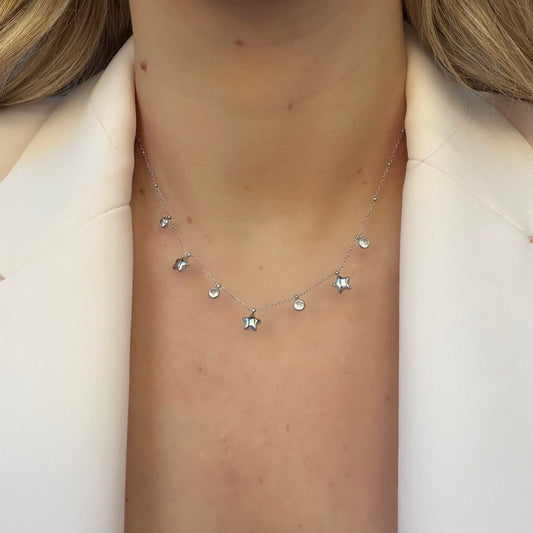 COLLAR BIJOU PLATEADO