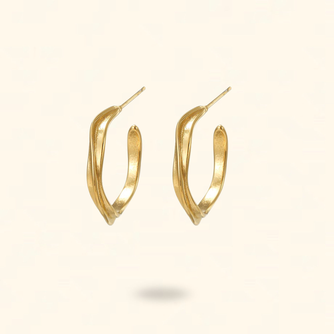 PENDIENTES VERTIUS DORADO