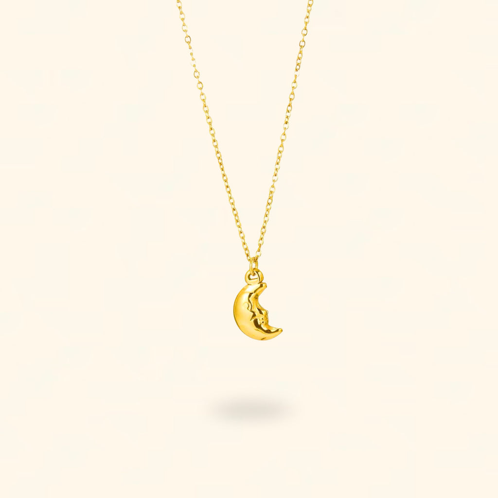 COLLAR LUNA DORADO
