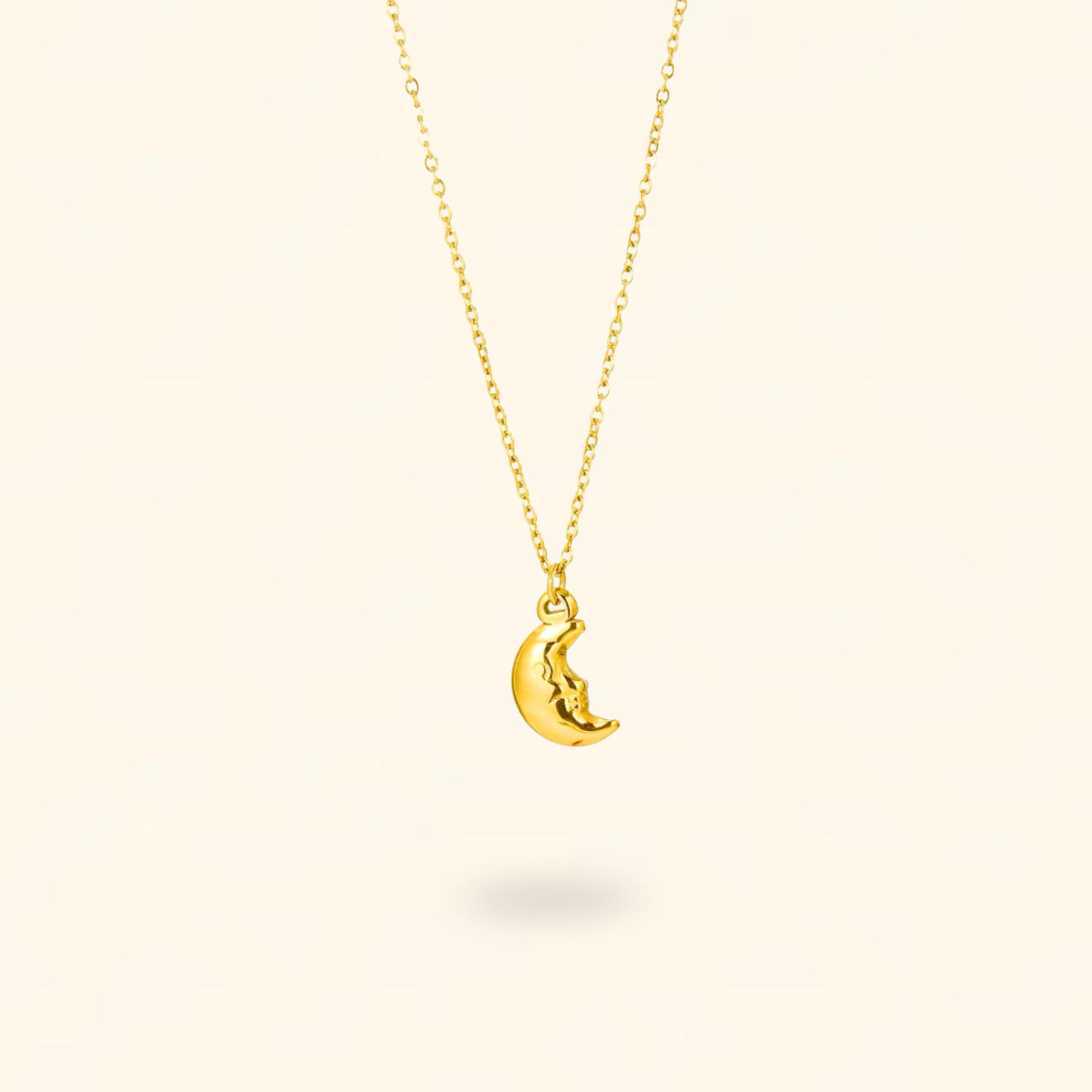 COLLAR LUNA DORADO