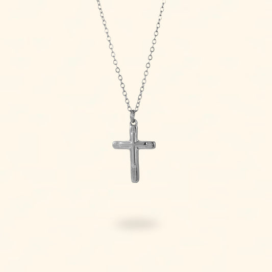 COLLAR BENDITA PLATEADO