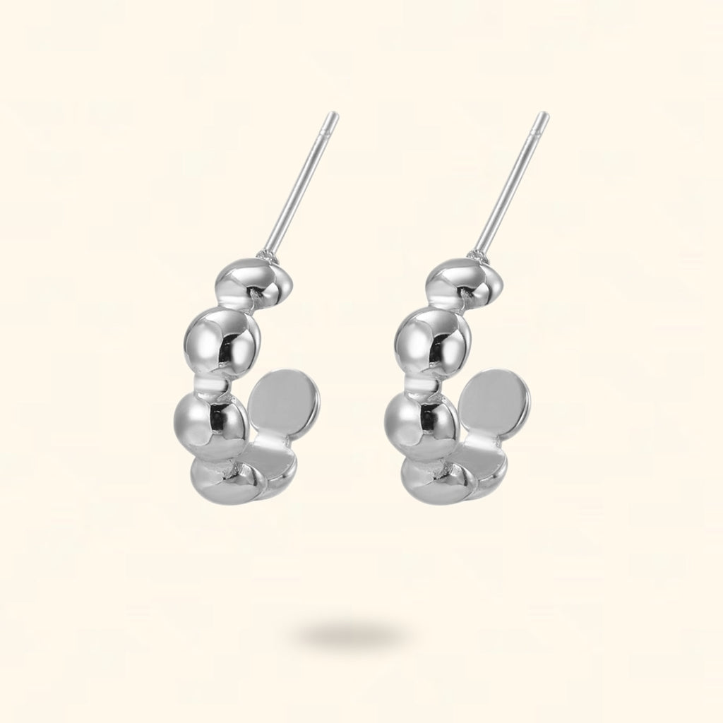 PENDIENTES ÓRBITA PLATEADO