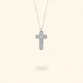 COLLAR CRUZE PLATEADO