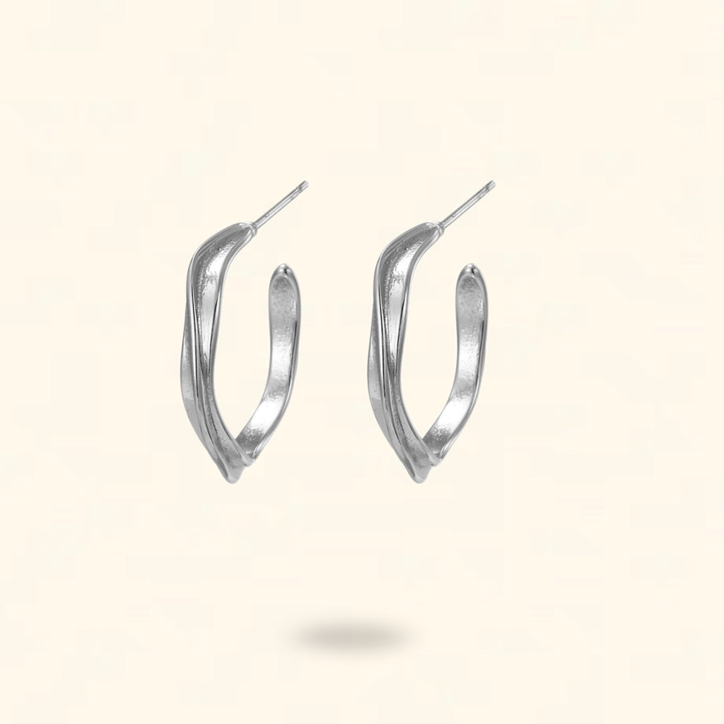 PENDIENTES VERTIUS PLATEADO