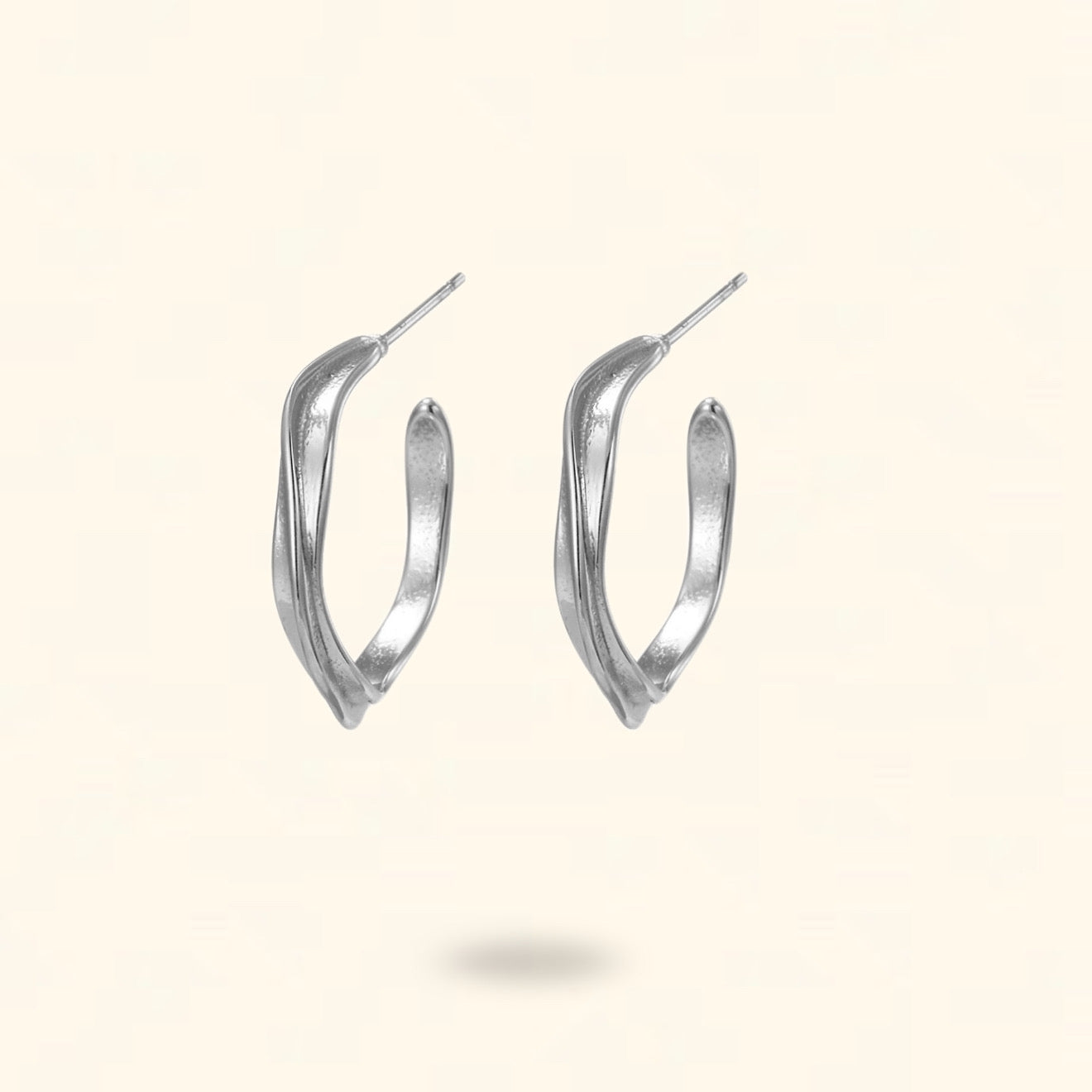 PENDIENTES VERTIUS PLATEADO