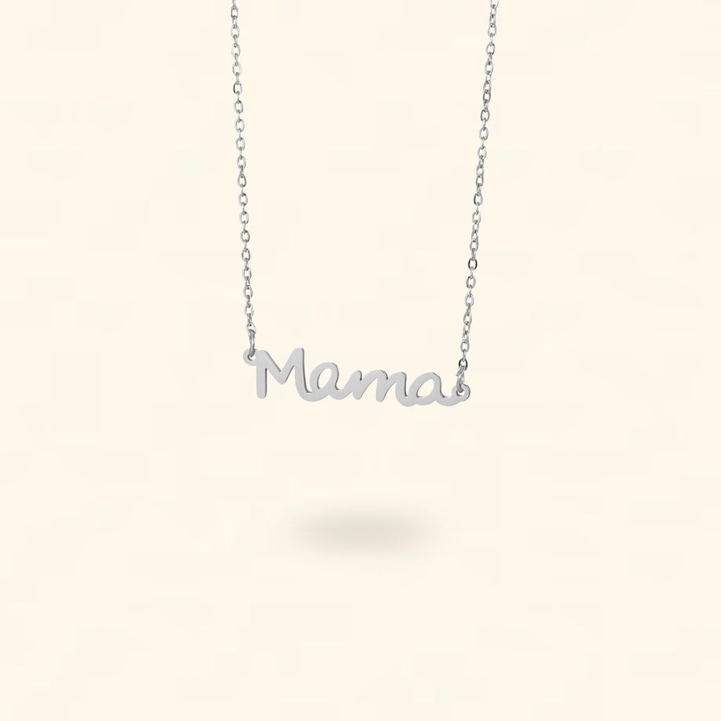 COLLAR MAMÁ PLATEADO