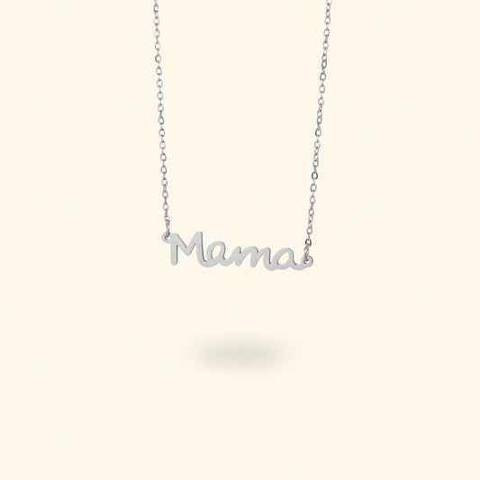 COLLAR MAMÁ PLATEADO