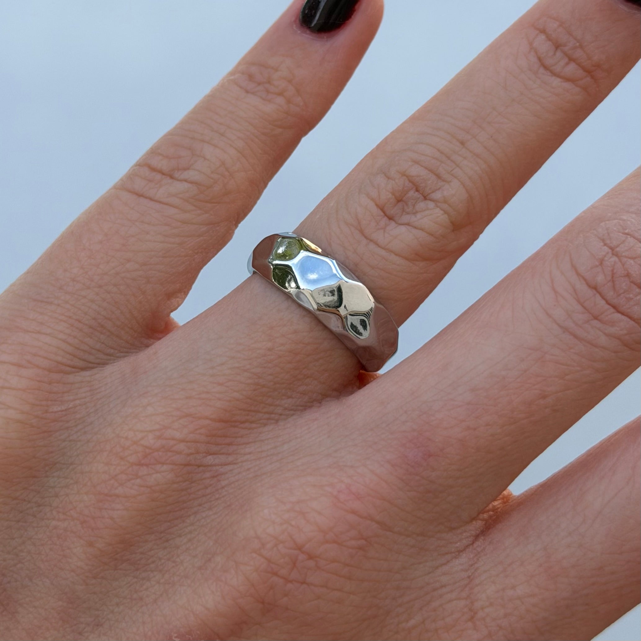ANILLO SELENIA PLATEADO