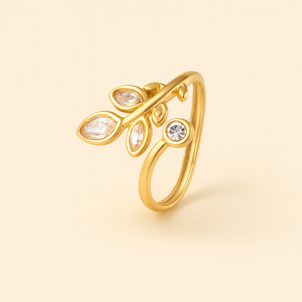 ANILLO FLORENYX DORADO