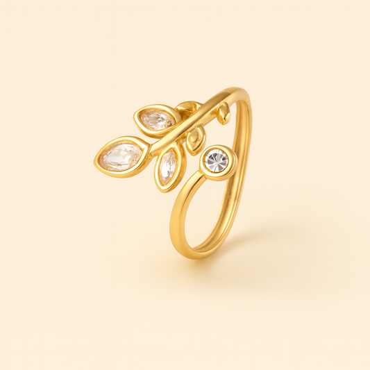 ANILLO FLORENYX DORADO