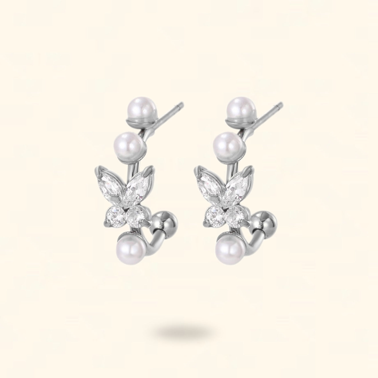 PENDIENTES LÚMINA PLATEADO