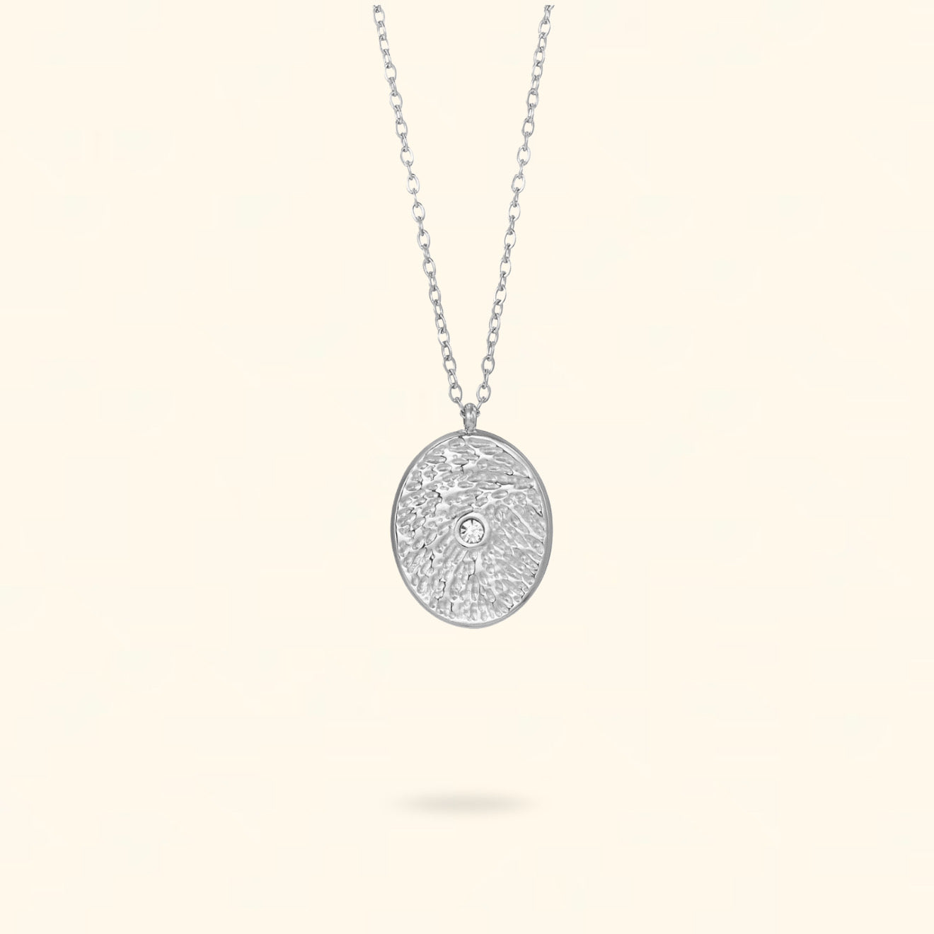 COLLAR MOKA PLATEADO