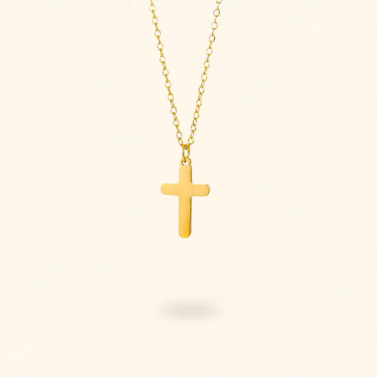 COLLAR CRUZ DORADO