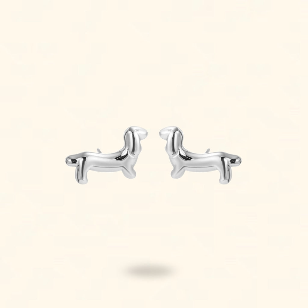 PENDIENTES DOGGIE PLATEADO