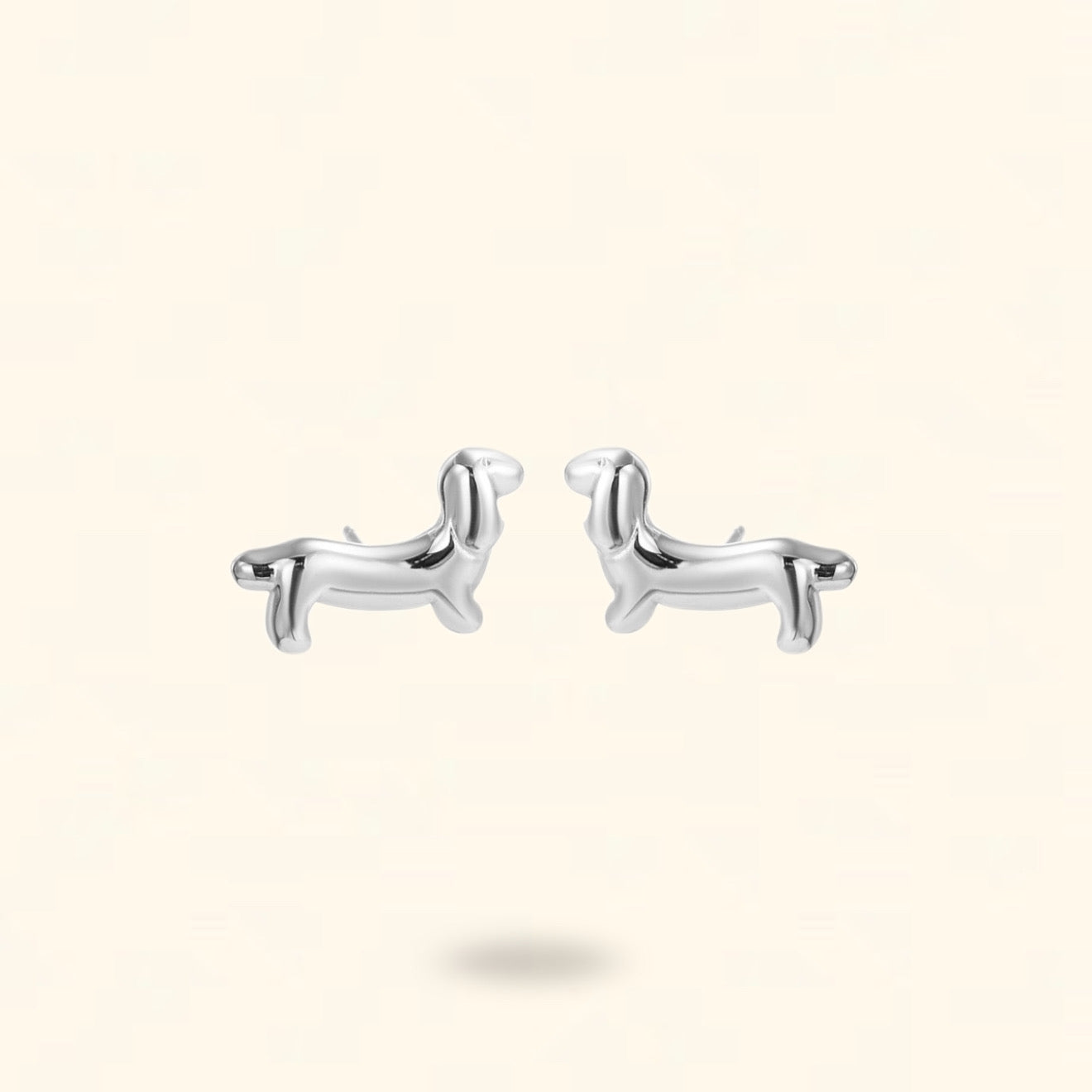 PENDIENTES DOGGIE PLATEADO