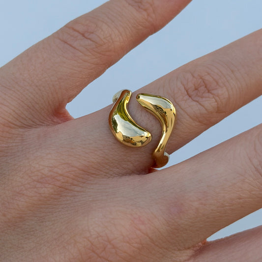 ANILLO DUPLEX DORADO