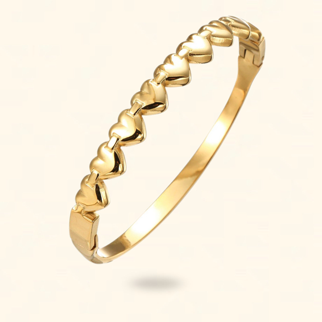 BRAZALETE BE LOVE DORADO
