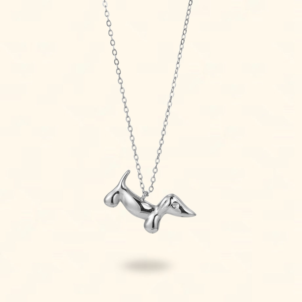 COLLAR DACKEL PLATEADO