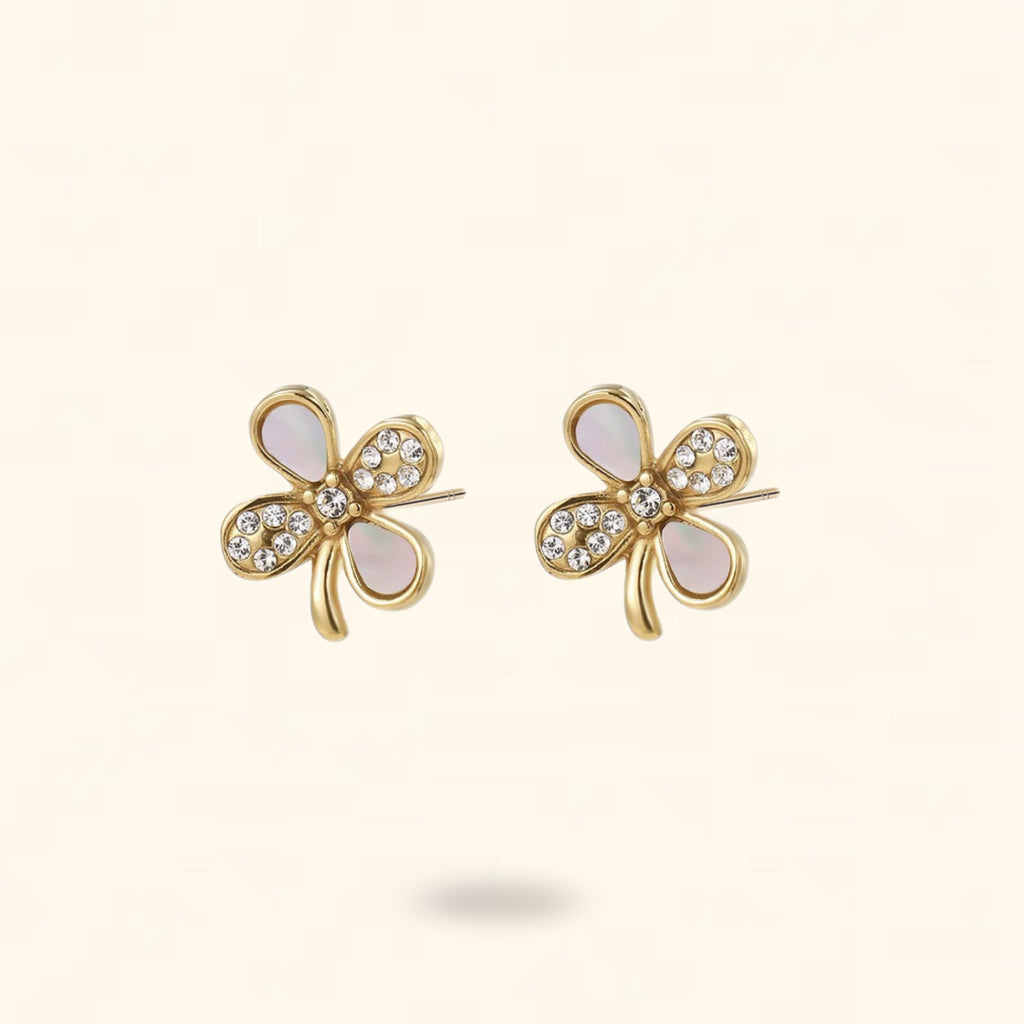 PENDIENTES PETALIAS DORADO