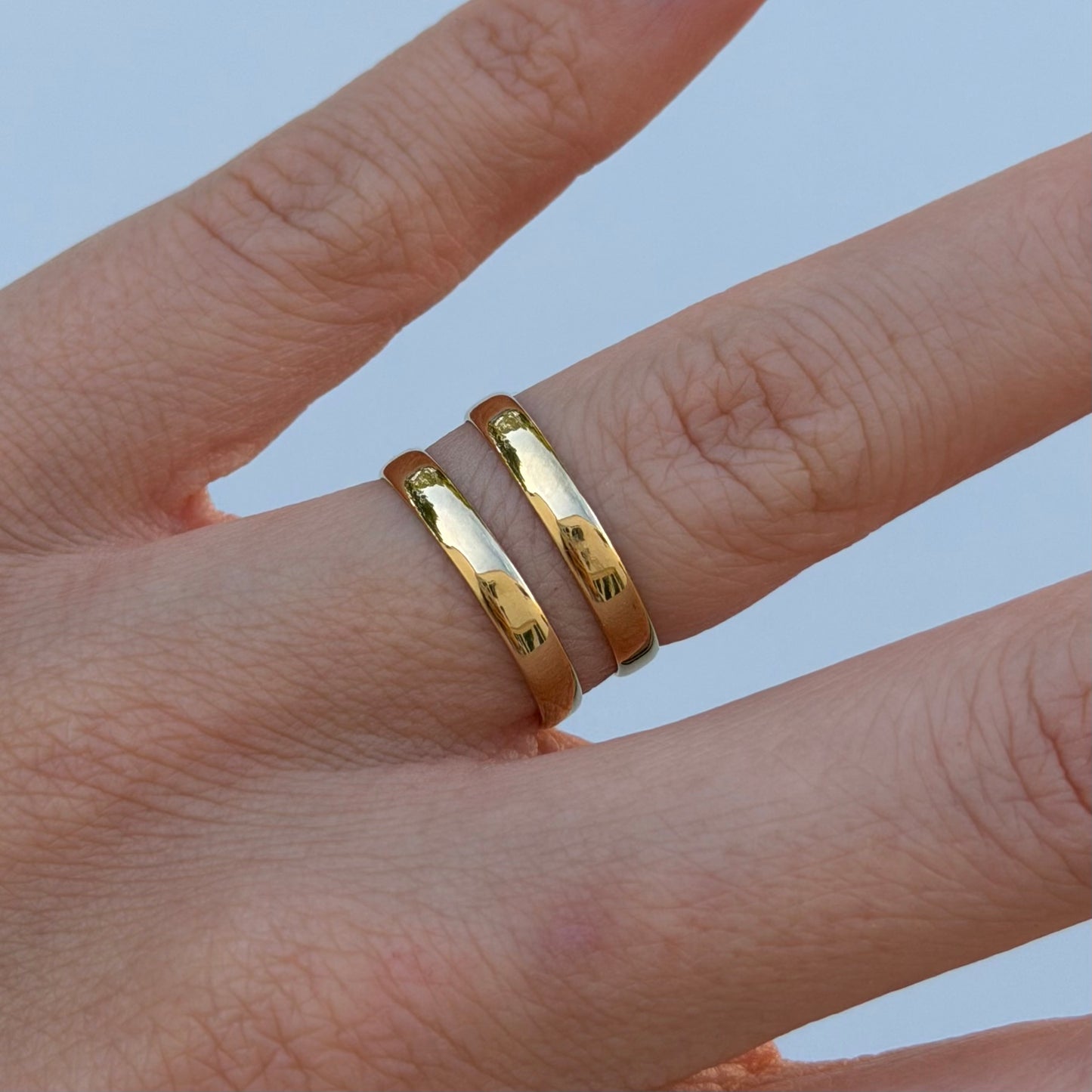 ANILLO INFINITY DUO DORADO