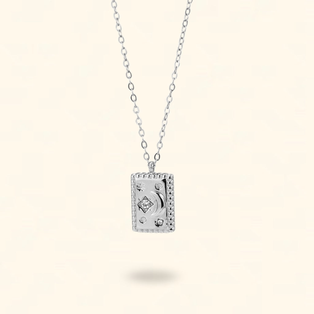 COLLAR COSMOS PLATEADO