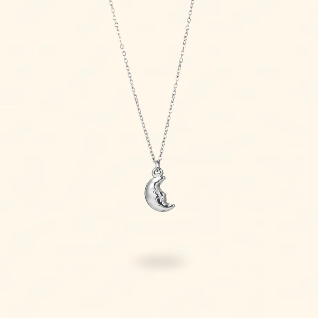 COLLAR LUNA PLATEADO