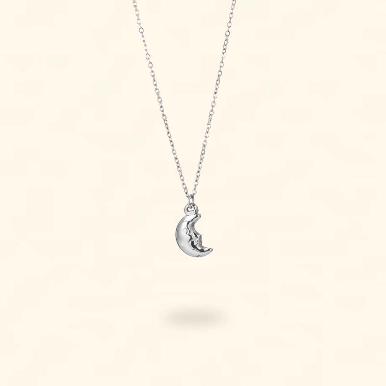 COLLAR LUNA PLATEADO