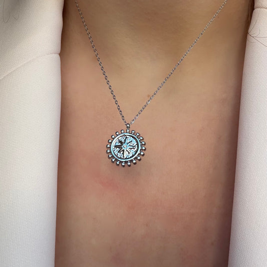 COLLAR LUMIN PLATEADO