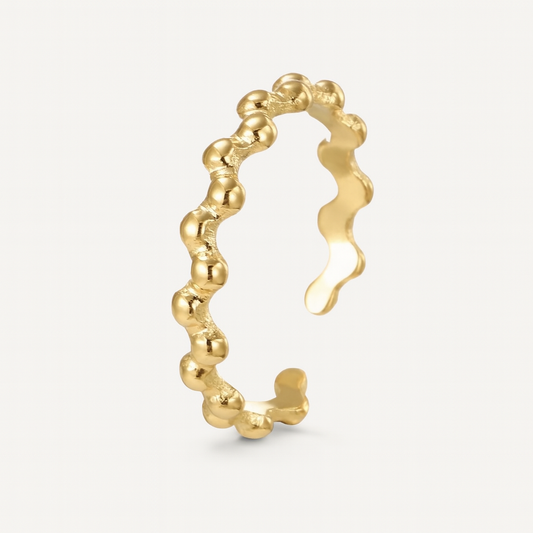 ANILLO BURBUJAS DORADO