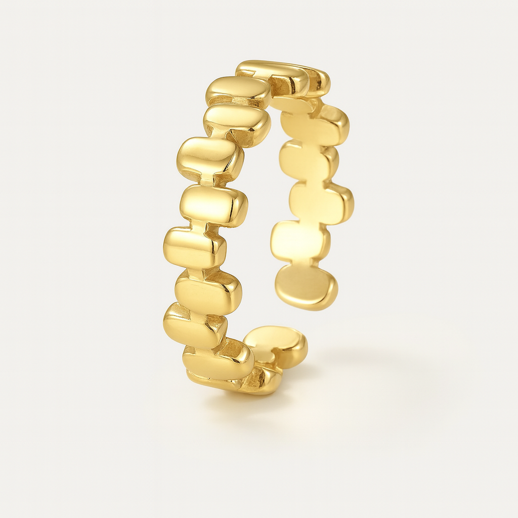 ANILLO DOMINÓ DORADO