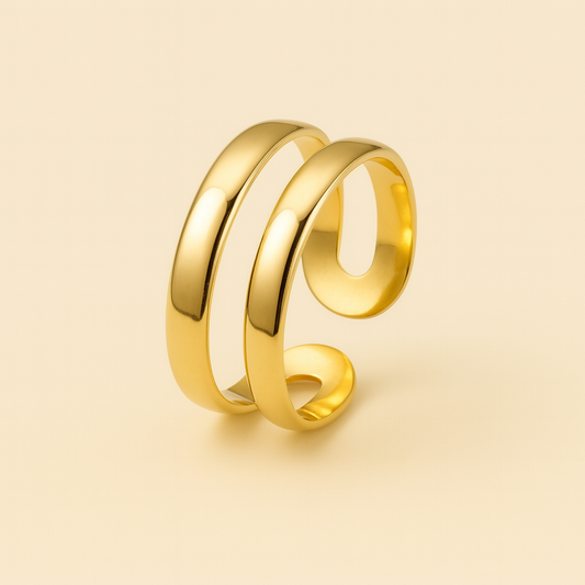 ANILLO INFINITY DUO DORADO