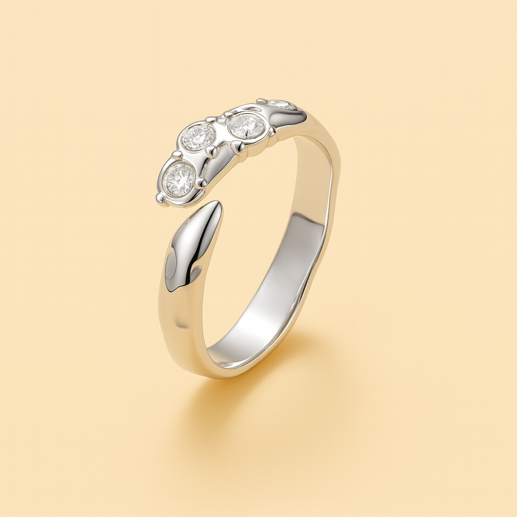 ANILLO ZAFIRA PLATEADO