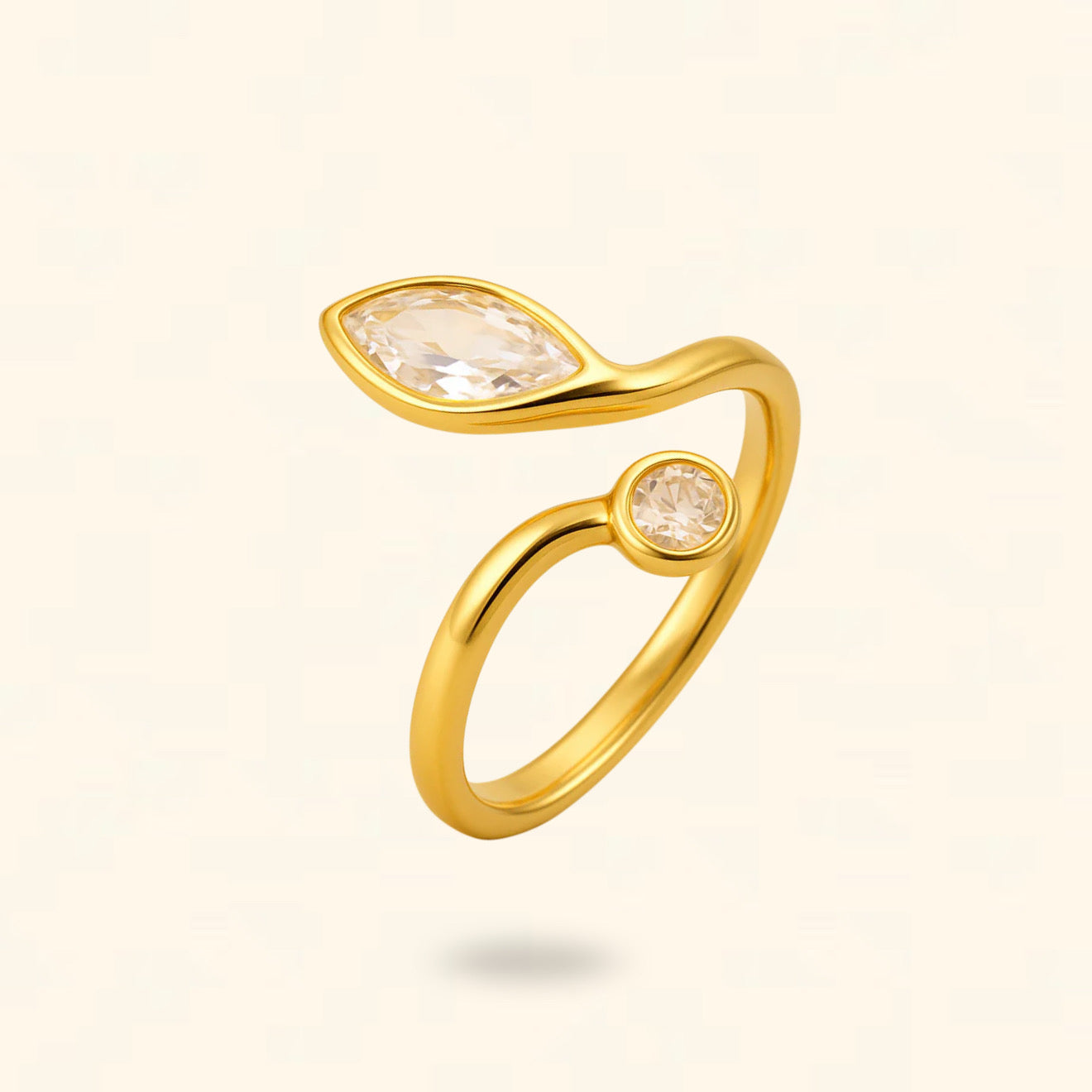 ANILLO ZIRCOBRA DORADO