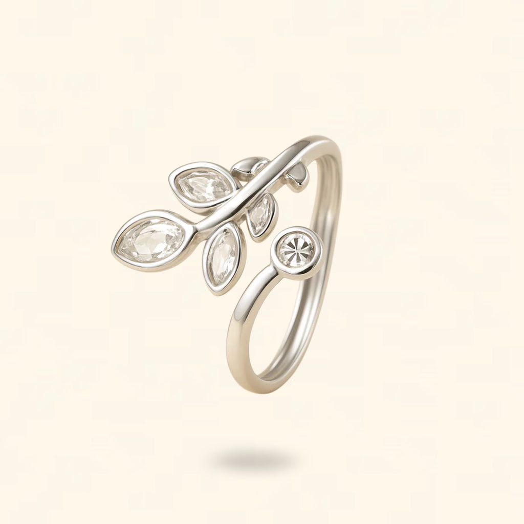 ANILLO FLORENYX PLATEADO